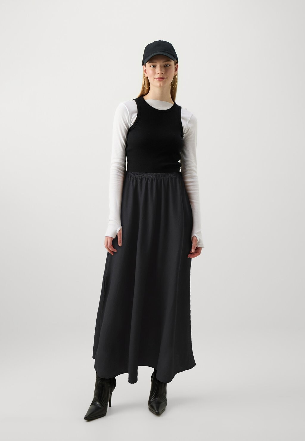 

Юбка макси Pcklarisa Long Skirt Pieces, черная