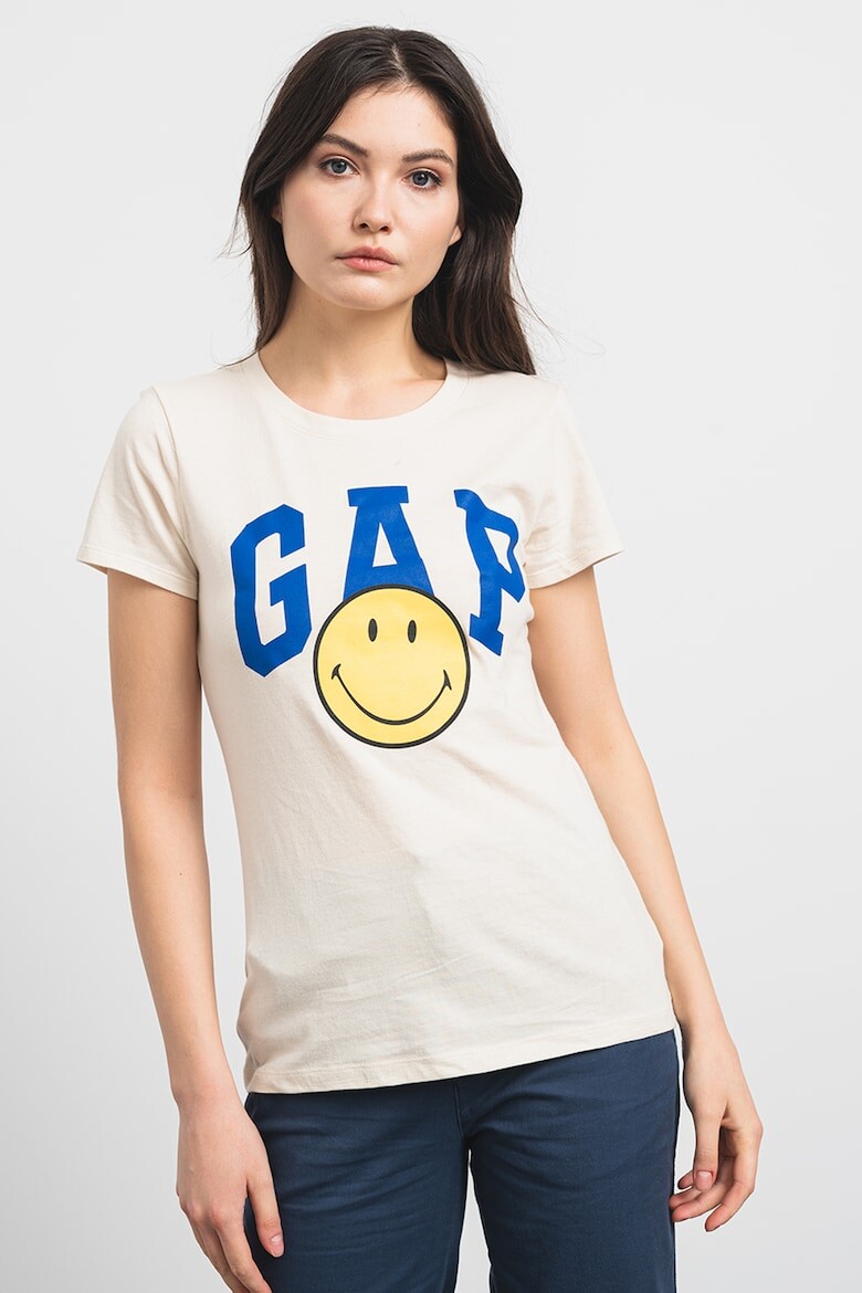 

Футболка с логотипом Gap, бежевый