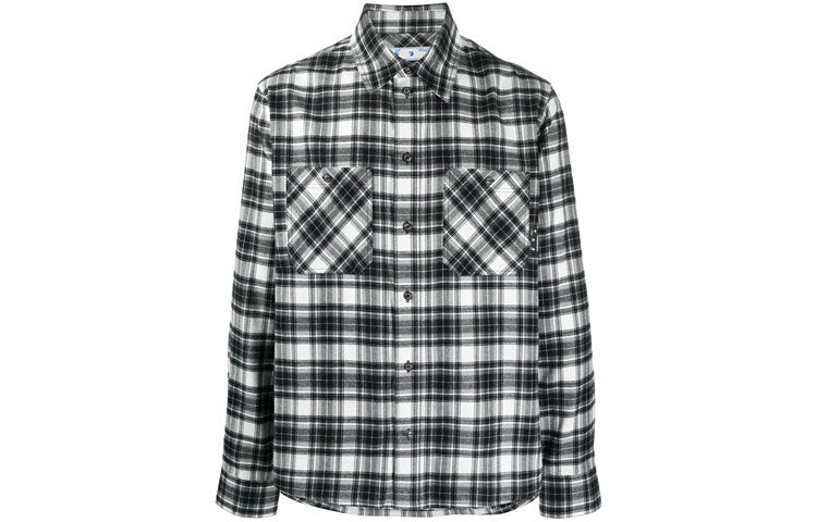 

Рубашка мужская Off-White, черный / белый