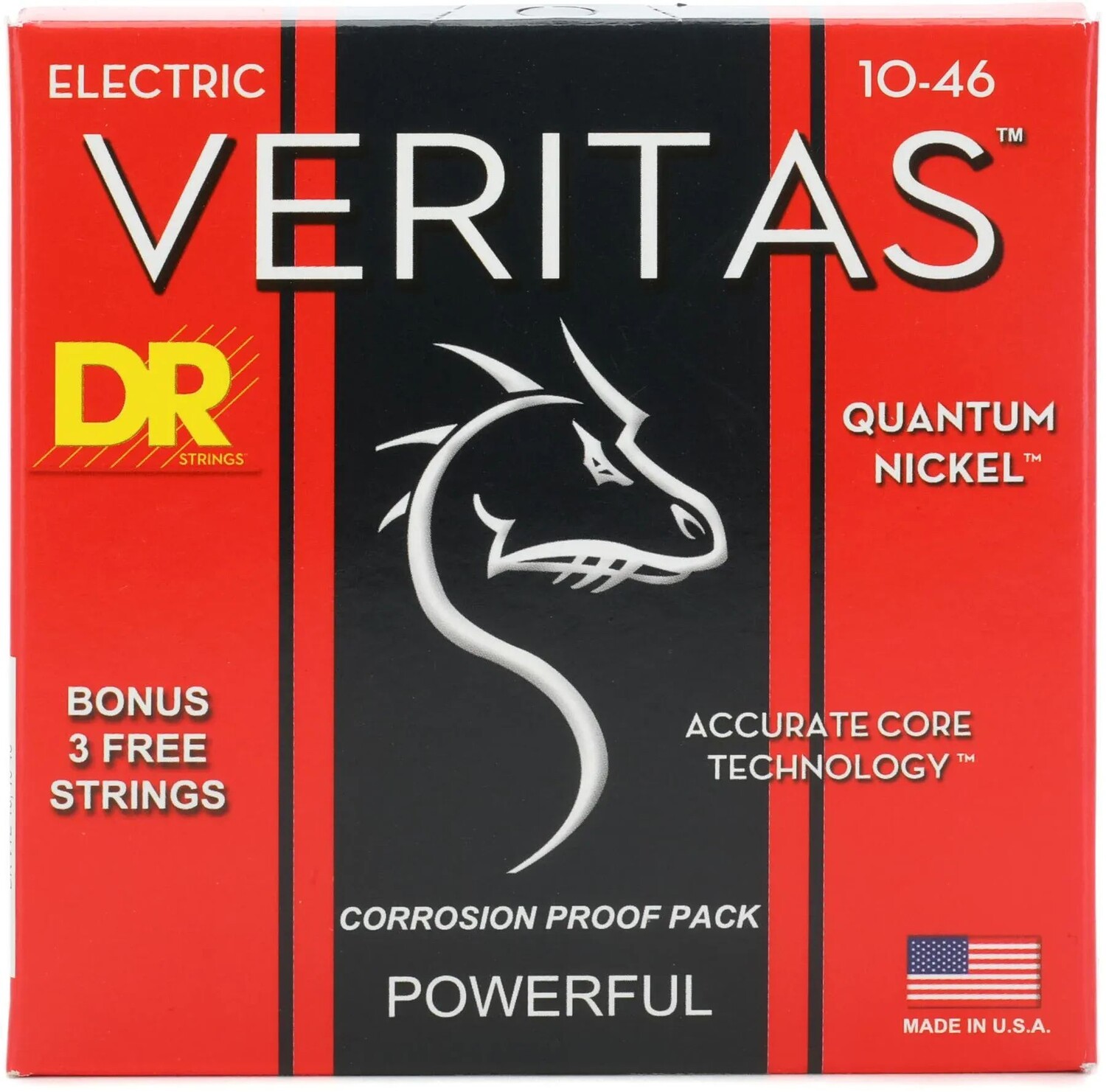 

Струны для электрогитары DR Strings VTE-10 Veritas — .010-.046, средние
