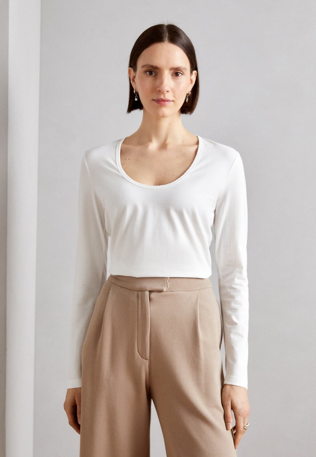 

Рубашка с длинным рукавом Esprit, цвет off white