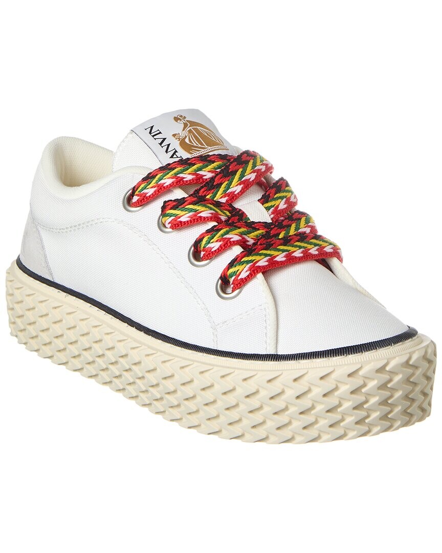 

Кроссовки LANVIN Baskets Basses Curbies из парусины, белый