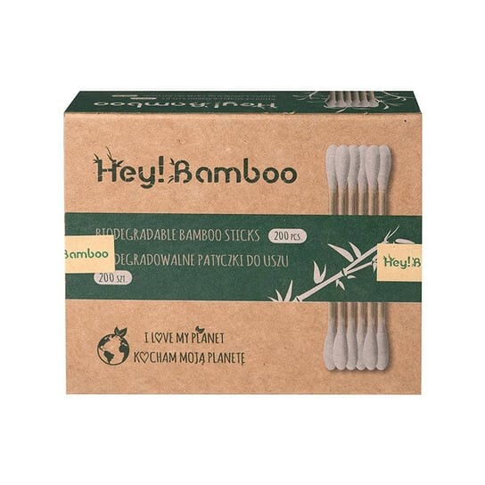 

Привет! Бамбук, Бамбуковые амбушюры с ватой, 200 шт., Hey bamboo
