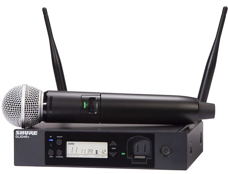 shure blx288 sm58 m17 вокальная радиосистема Микрофон Shure GLXD24R+/SM58-Z3 Digital Wireless Rack System with SM58 Vocal Microphone