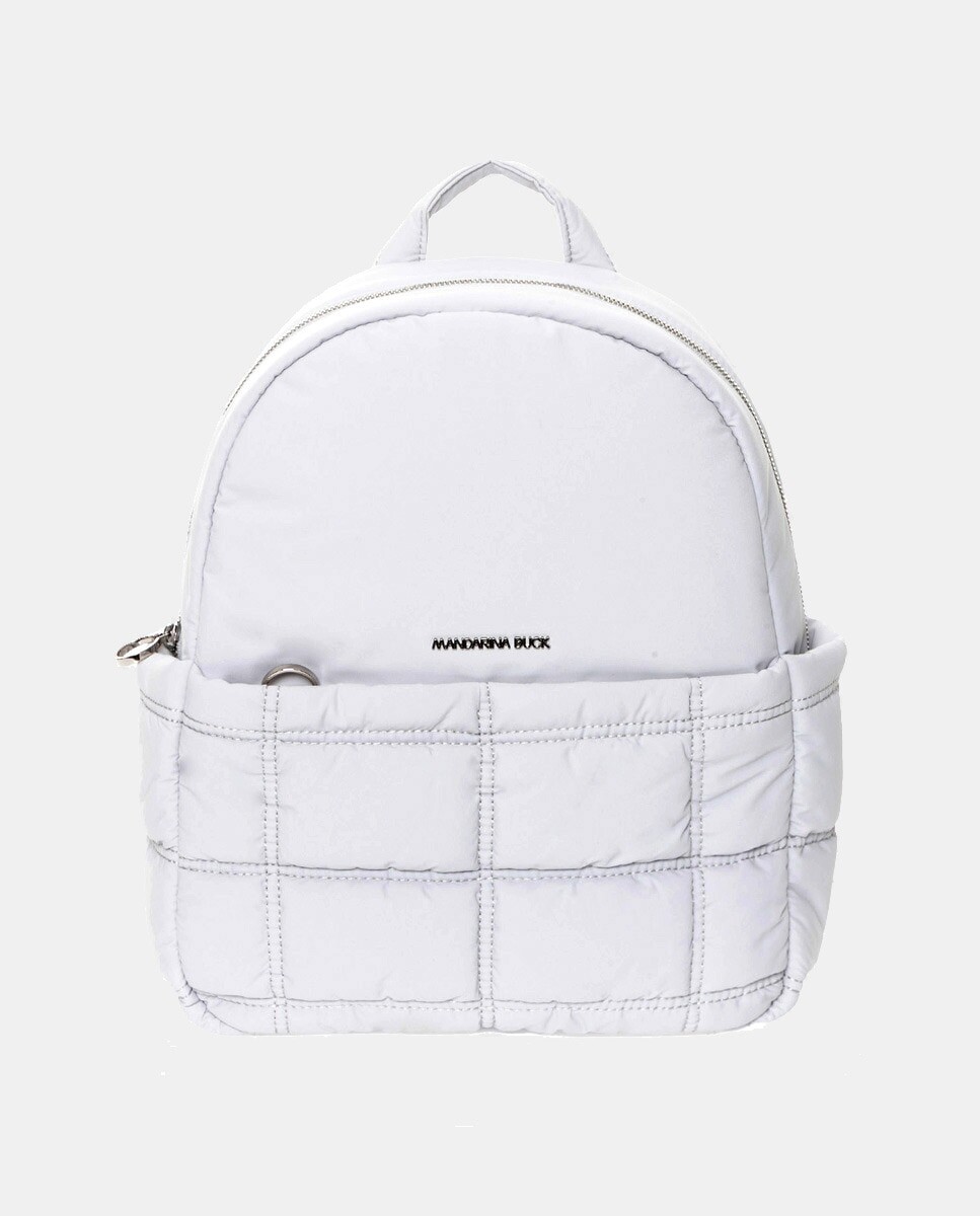 

Рюкзак ледяного белого цвета на молнии Mandarina Duck, белый