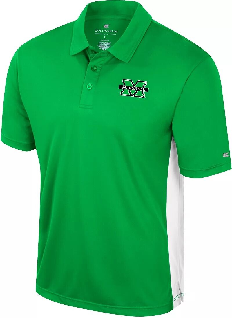 

Colosseum Мужская футболка-поло Marshall Thundering Herd Kelly Green