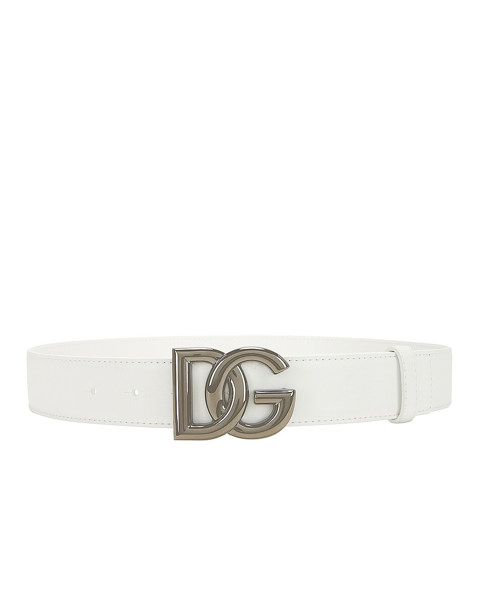 

Ремень Dolce & Gabbana Vit.Liscio, цвет Bianco Ottico