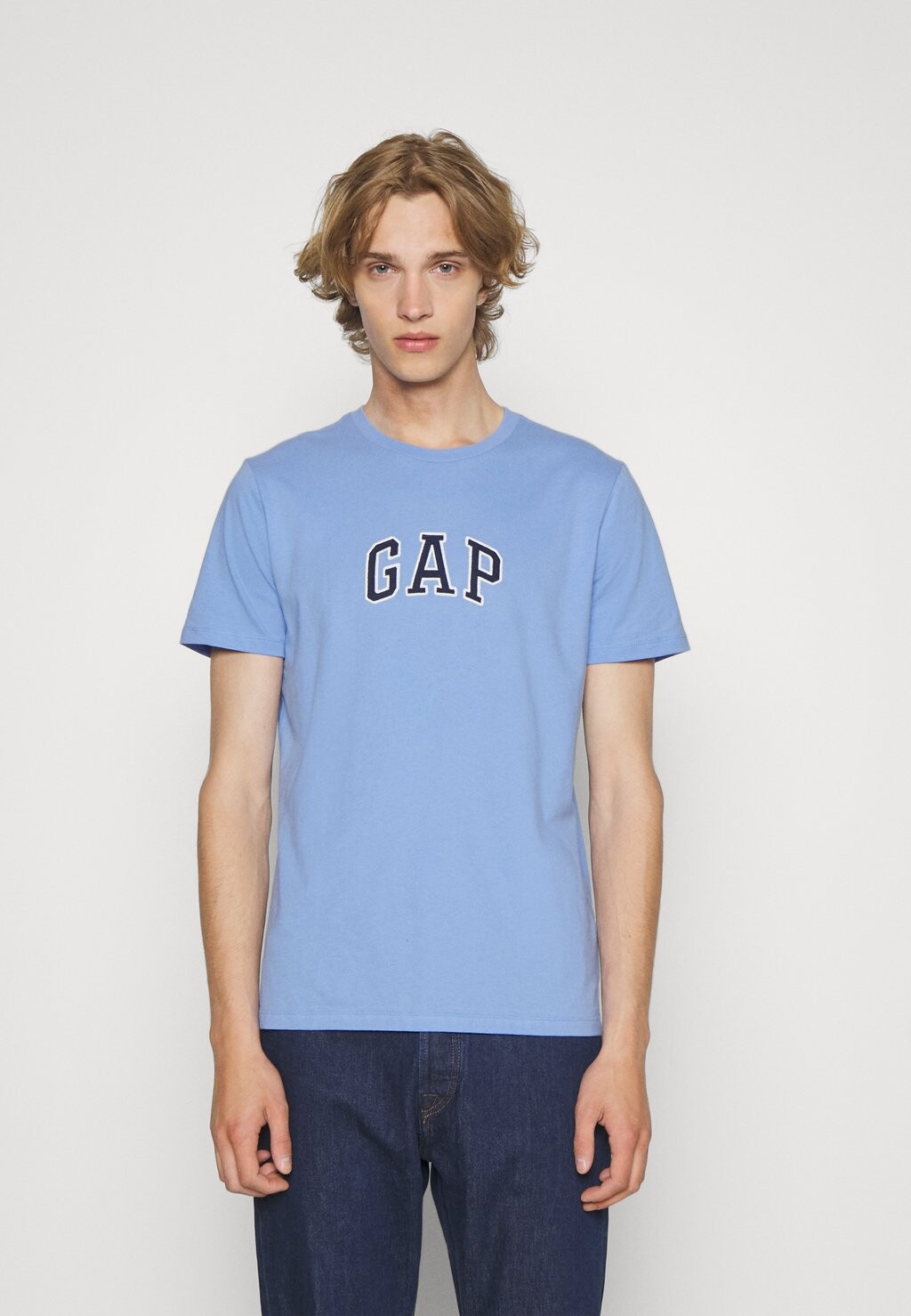 

Футболка с принтом GAP, рубашка синяя