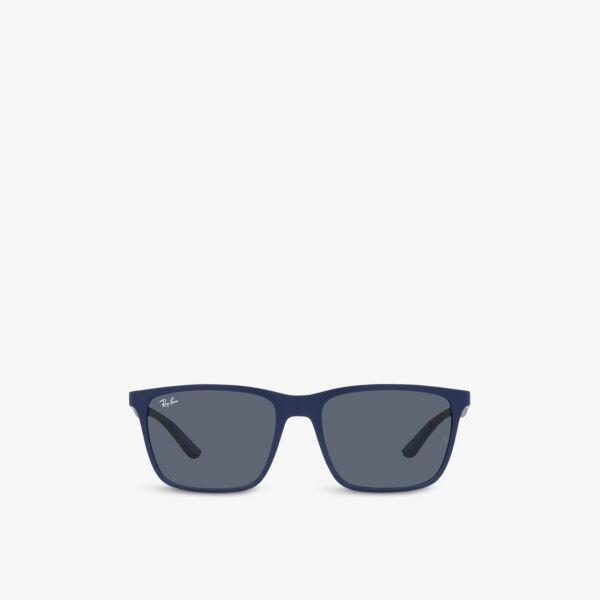 

Солнцезащитные очки RB4385 в прямоугольной оправе из ацетата ацетата Ray-Ban, синий