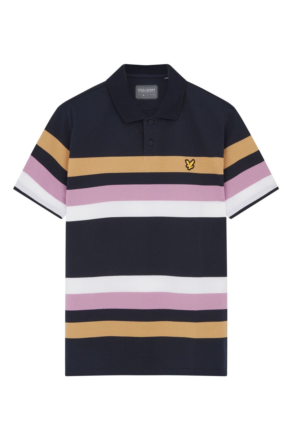 

Темно-синяя рубашка-поло Golf Team в полоску Lyle & Scott, синий