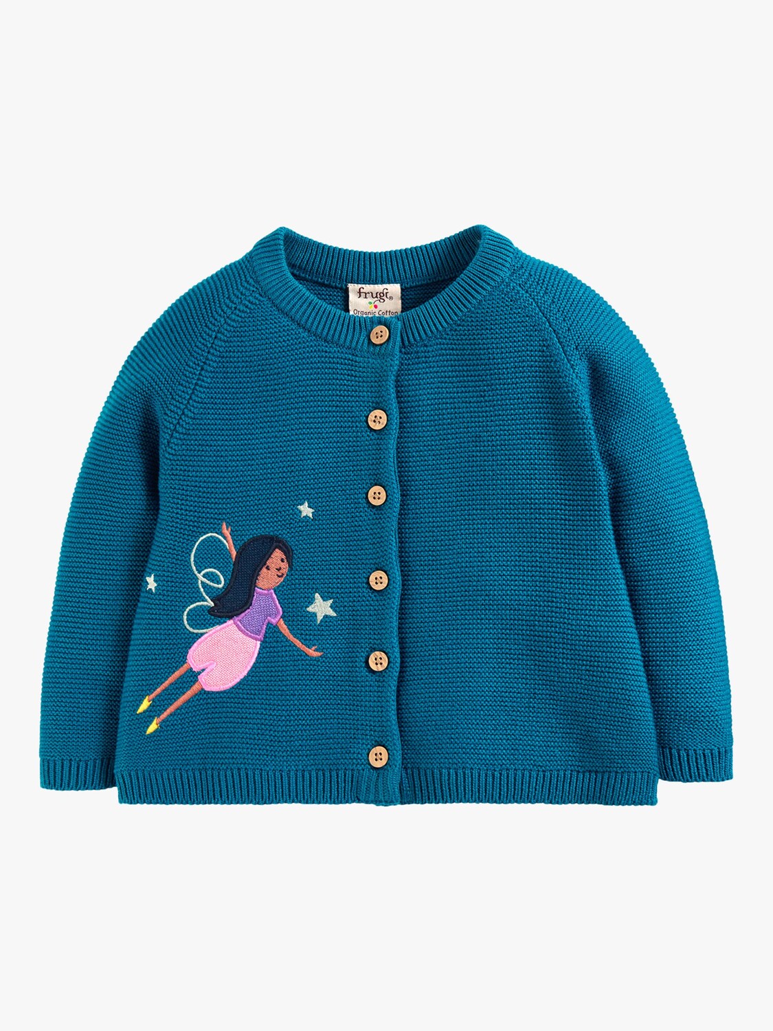 

Кардиган Fairy из органического хлопка Baby Colby Frugi, лох блю