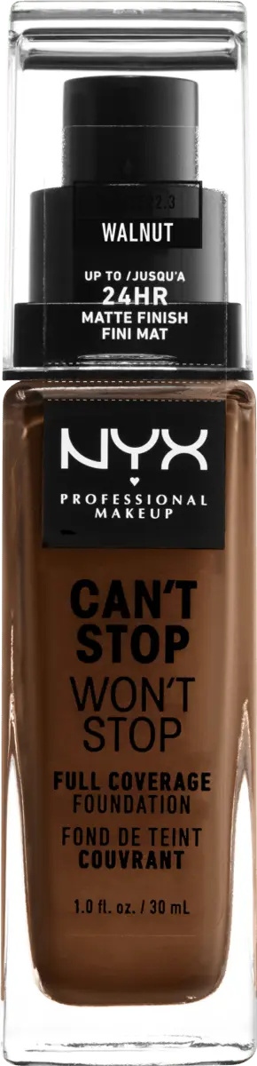 

Тональный крем Can't Stop Won't Stop 24-Hour Walnut 22.3 30мл NYX PROFESSIONAL MAKEUP