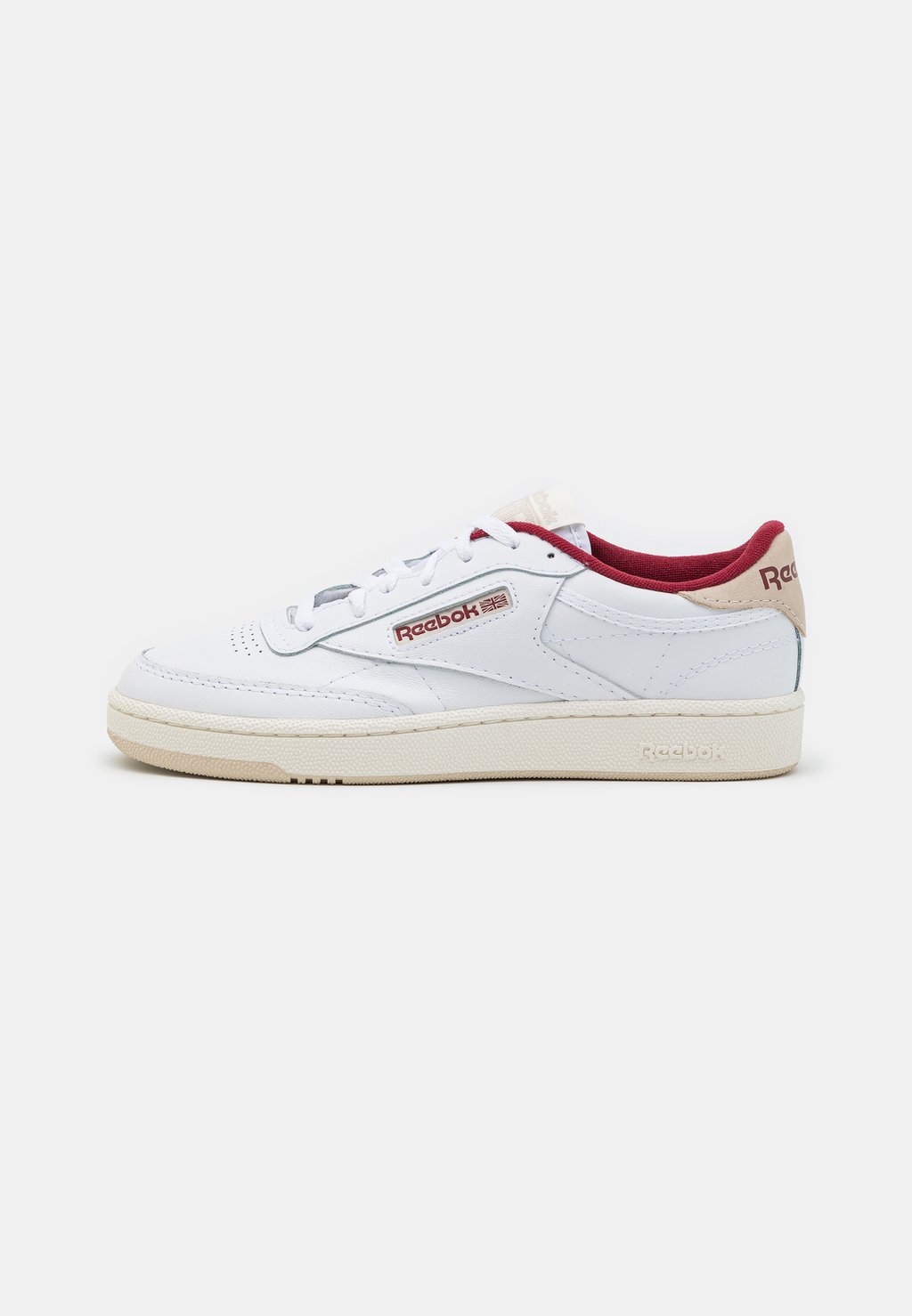 Кроссовки Reebok CLUB C 85 UNISEX, цвет footwear white/stucco/classic maroon