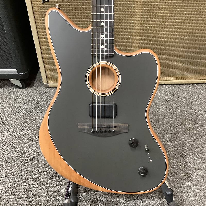 цена Акустическая гитара Brand New Fender Acoustasonic Jazzmaster Black