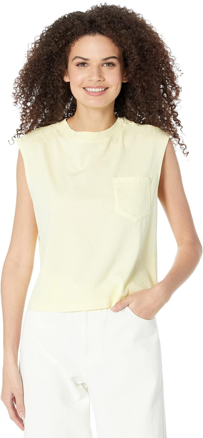 

Топ bella dahl Pocket Muscle Tank, цвет Pale Chartreuse