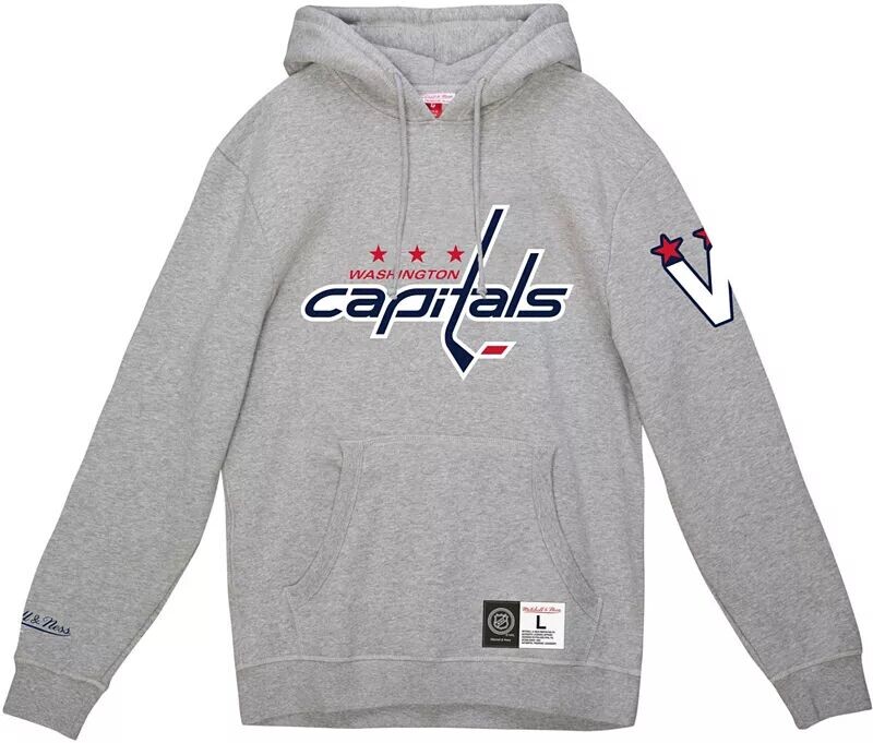 

Серый пуловер с капюшоном Mitchell & Ness Washington Capitals All In Current