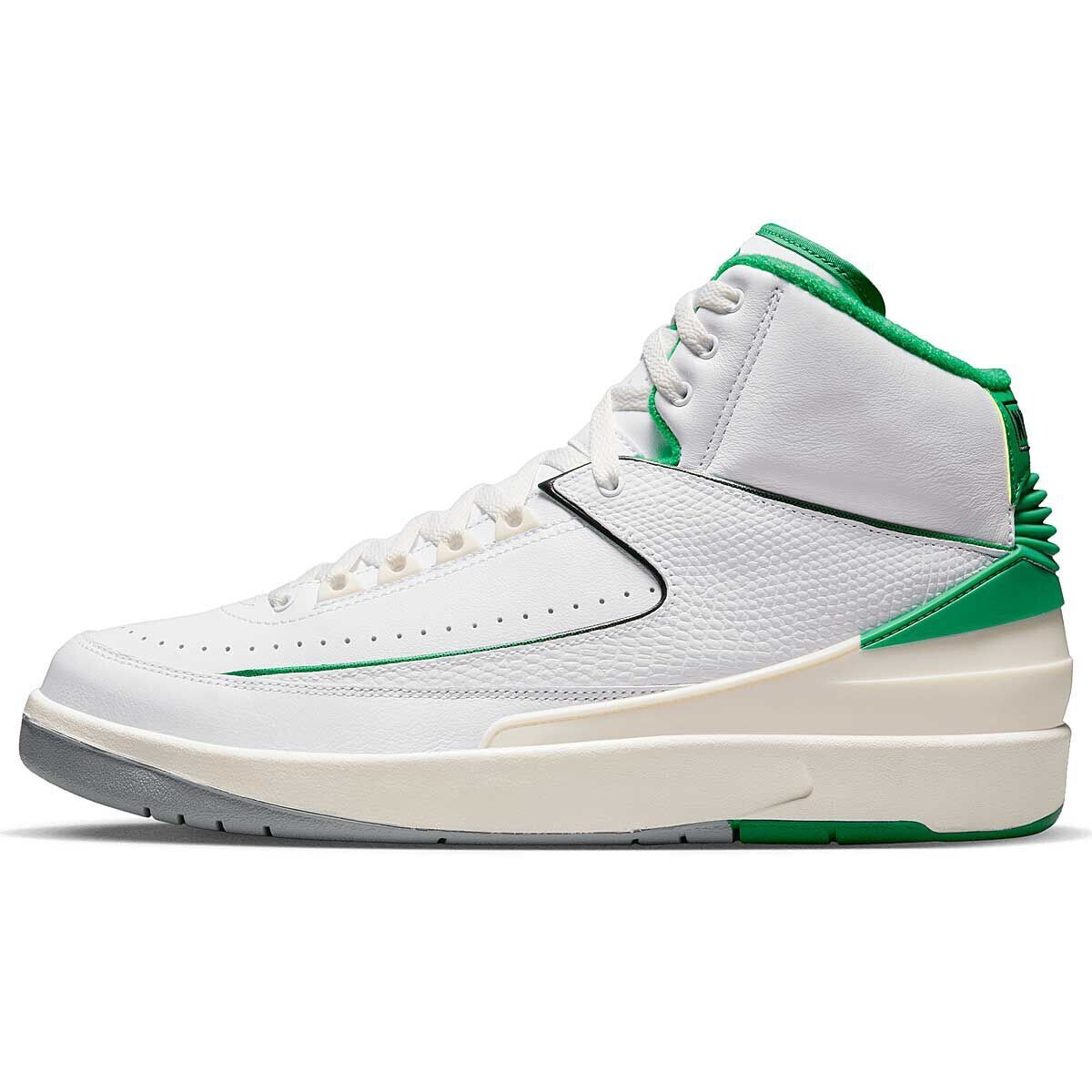 

Кроссовки Air Jordan 2 Retro Lucky Green, цвет Weiß/Grün/Beige/Helles Stahlgrau