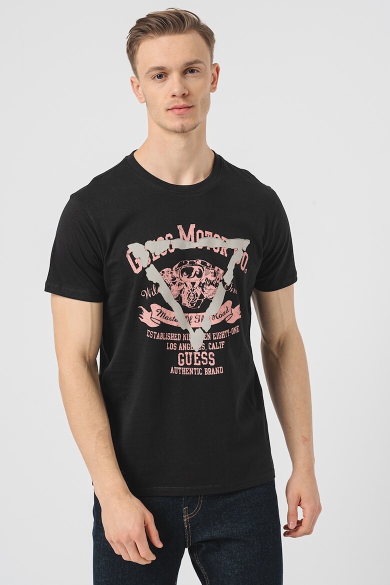 

Футболка стандартного кроя и принта Guess, черный