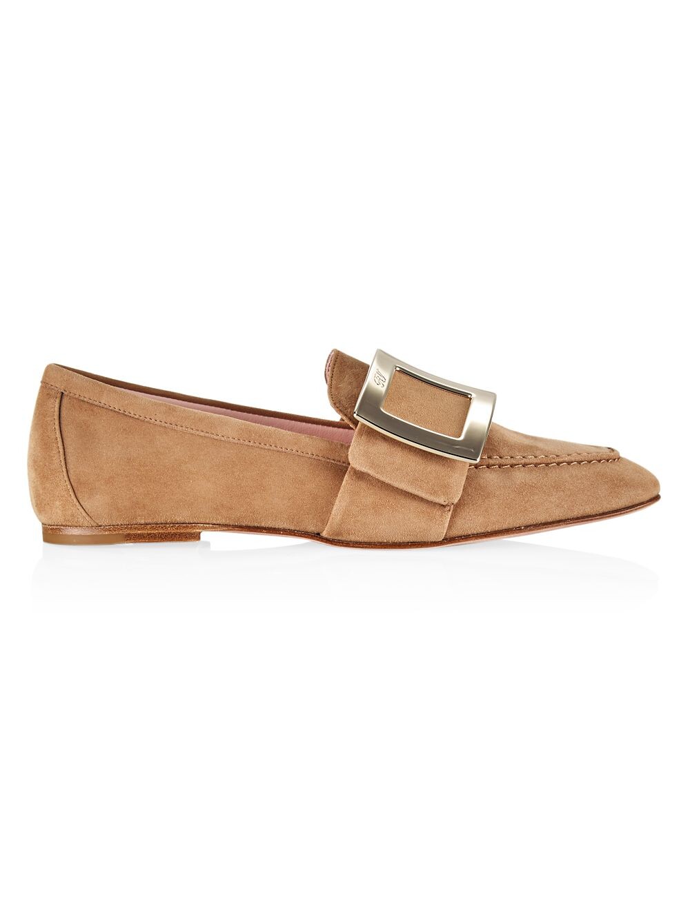

Замшевые лоферы с пряжкой Roger Vivier