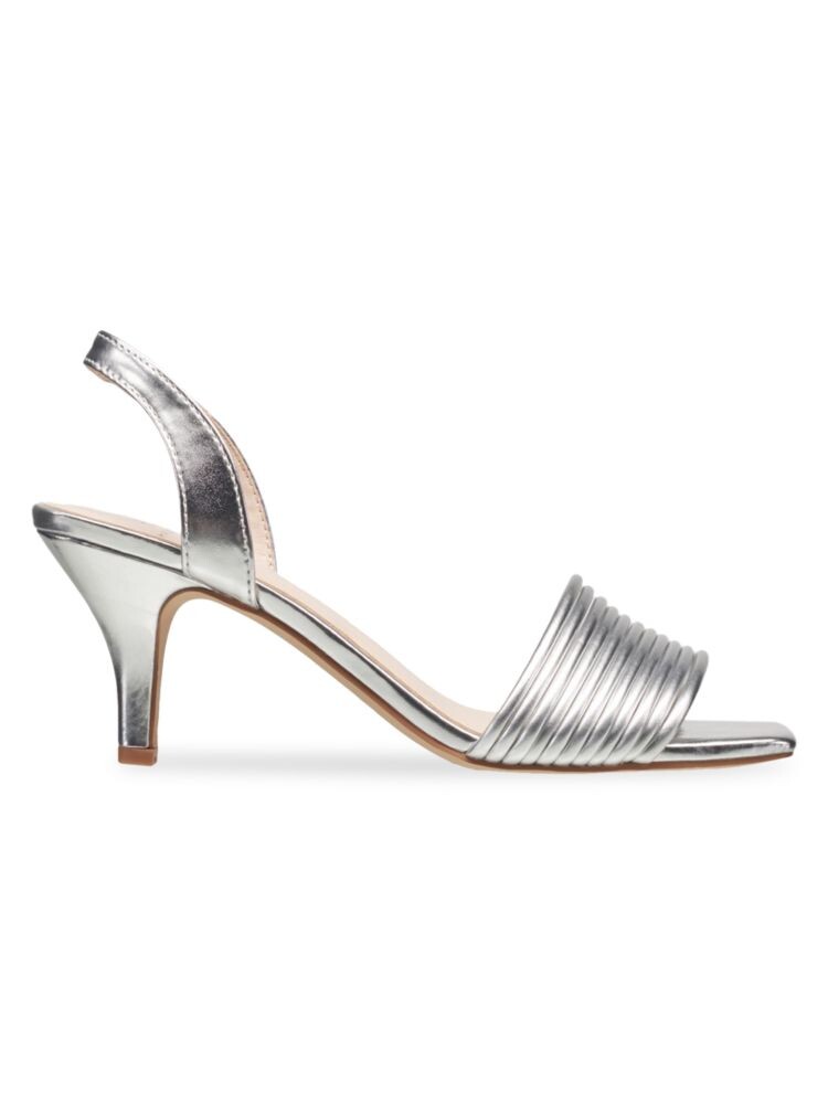 

Гонконгские сандалии Halston, серебро