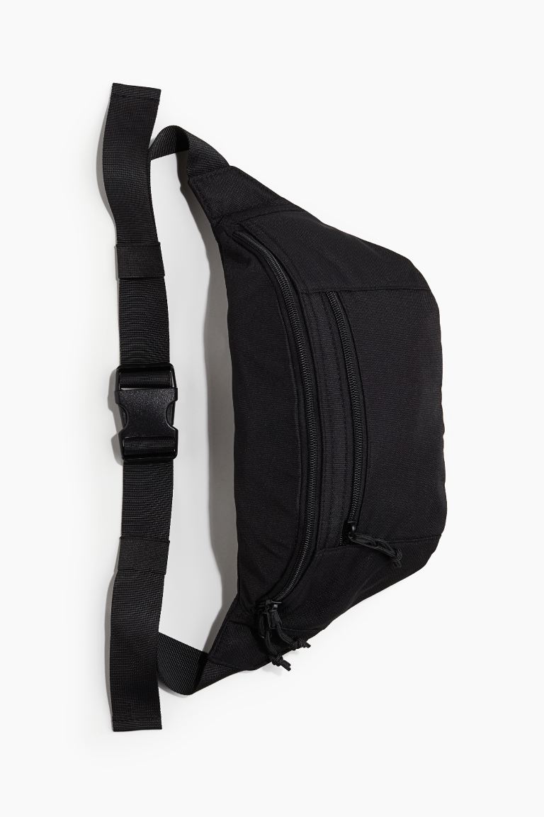 Поясная сумка H&M, черный сумка поясная регулируемый ремень розовый черный