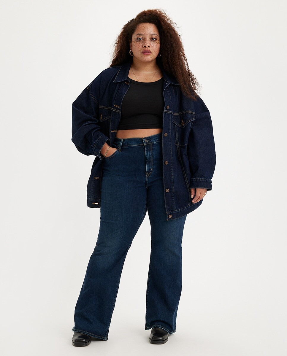 

Женские темные расклешенные джинсы 726 с высокой посадкой Levi's, темно-синий