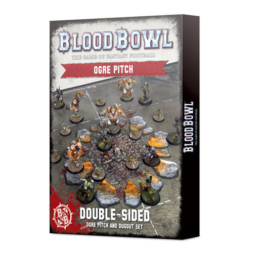 Фигурки Blood Bowl: Ogre Team Pitch & Dugouts Games Workshop warhammer blood bowl black orc team