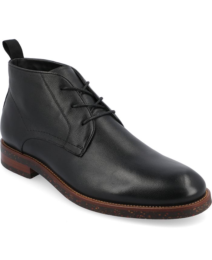 Мужские ботинки чукка из пеноматериала Wilcox Tru Comfort с простым носком и шнуровкой Thomas & Vine, черный