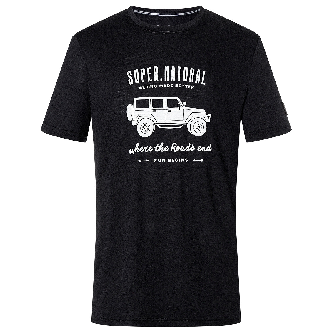 

Рубашка из мериноса Super Natural All Terrain Tee, цвет Jet Black/Fresh White