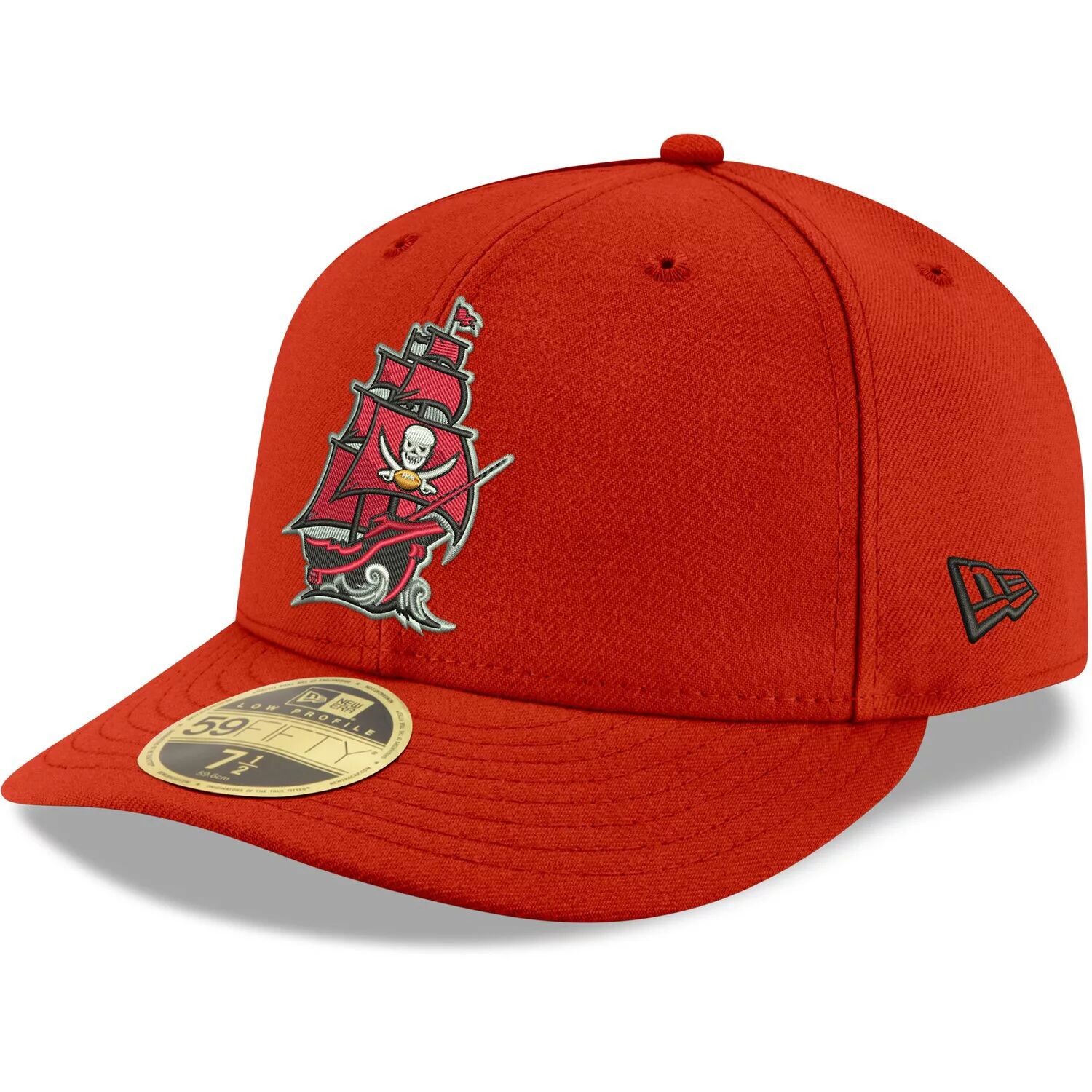 

Мужская кепка New Era Red Tampa Bay Buccaneers Ship Omaha Low Profile 59FIFTY