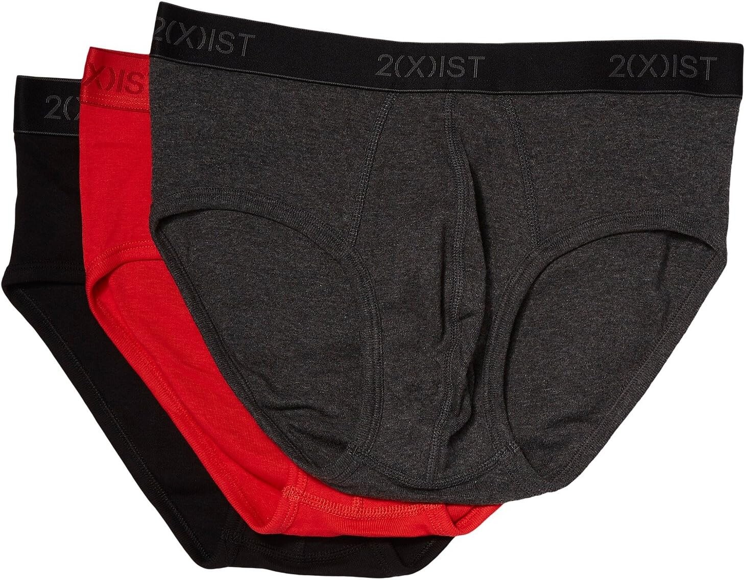 

Комплект из 3 трусов ESSENTIAL Contour Pouch 2(X)IST, цвет Black/Charcoal Heather/Red