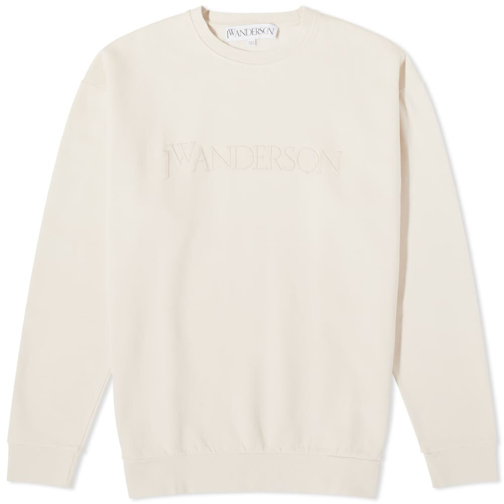 

Свитшот с вышитым логотипом JW Anderson, бежевый