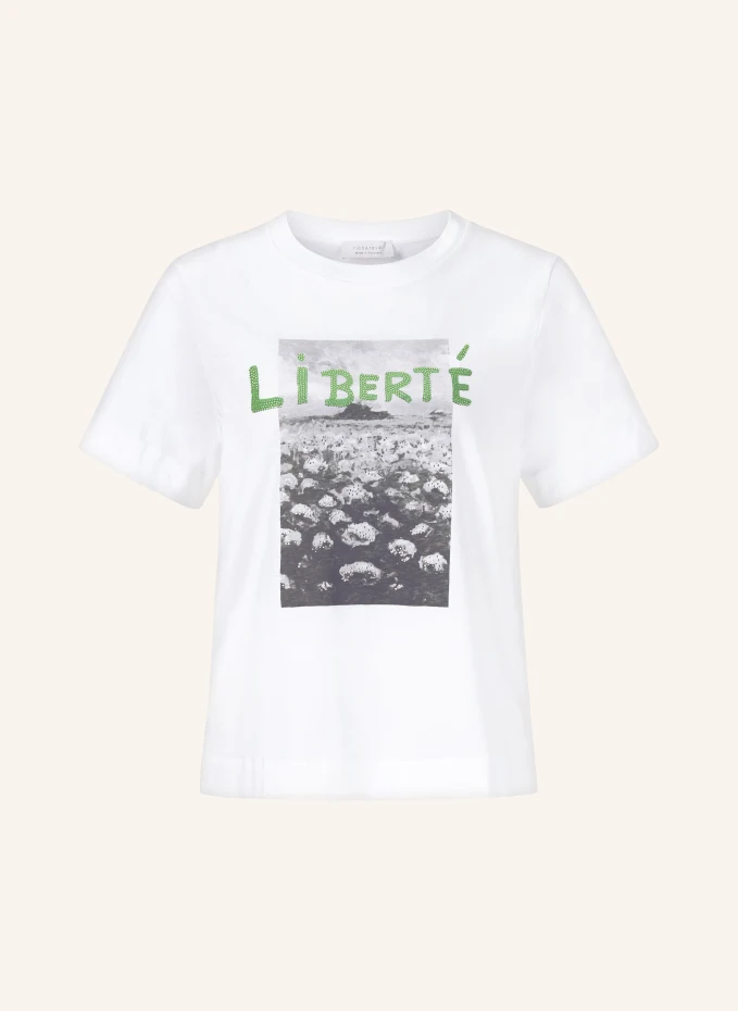 

Футболка с драгоценными камнями Rich&Royal, белый