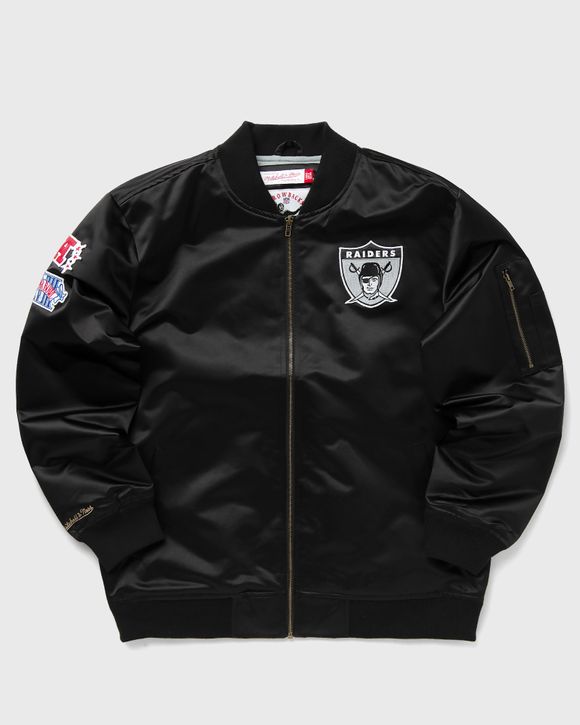 

Бомбер Mitchell & Ness Nfl Lightweight Satin Bomber Vintage Logo Las Vegas Raiders, черный