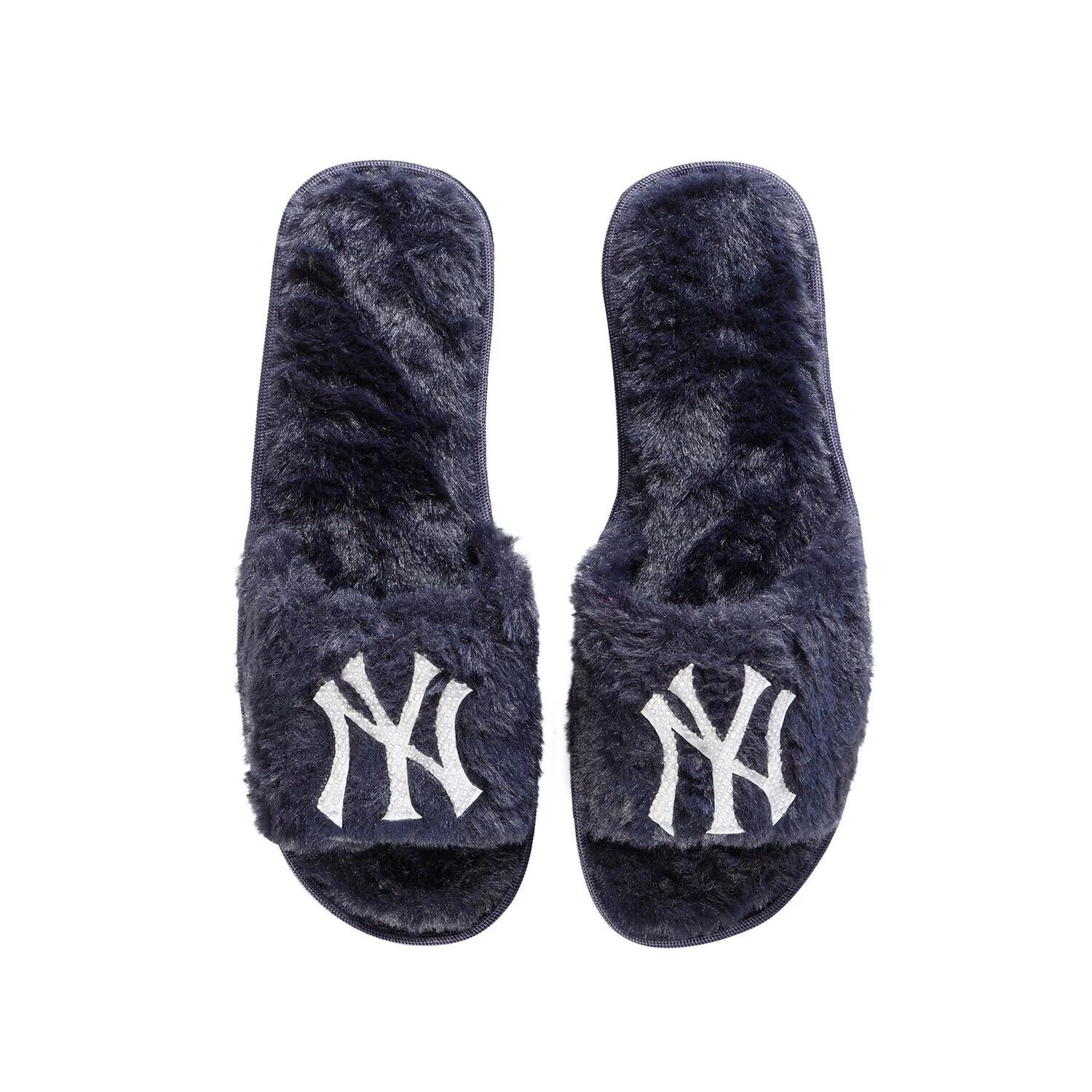 

Женские темно-синие тапочки FOCO New York Yankees со стразами
