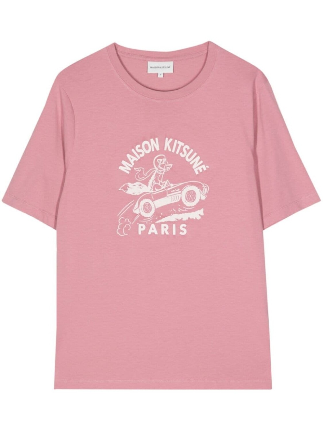 

Футболка с принтом Racing Fix Maison Kitsuné, розовый