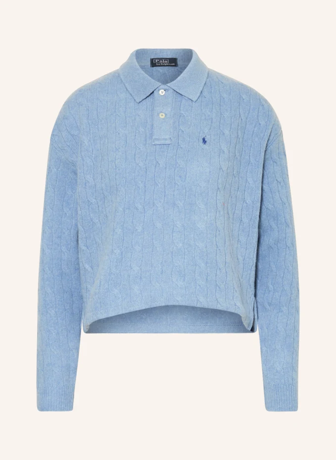 

Вязаная рубашка-поло Polo Ralph Lauren, синий