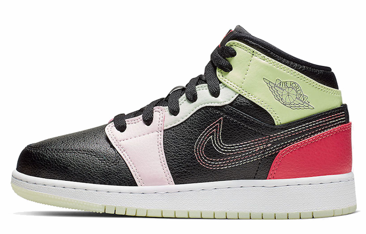 

Jordan 1 Mid, светящиеся в темноте (GS)