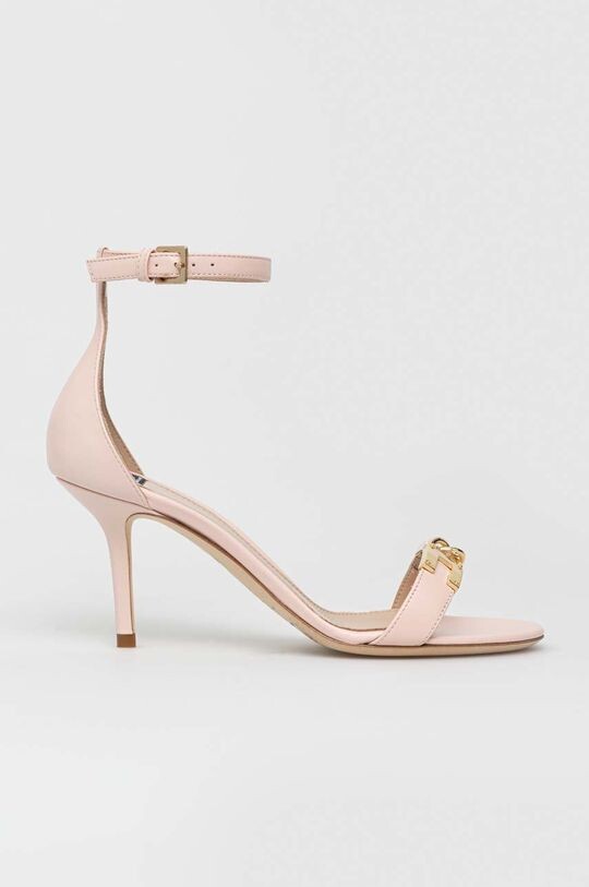 

Кожаные босоножки Elisabetta Franchi, розовый