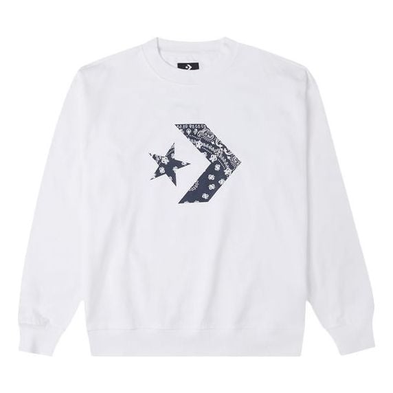 

Толстовка Men's Converse Cashew Logo Knit Sports Round Neck Pullover White, белый