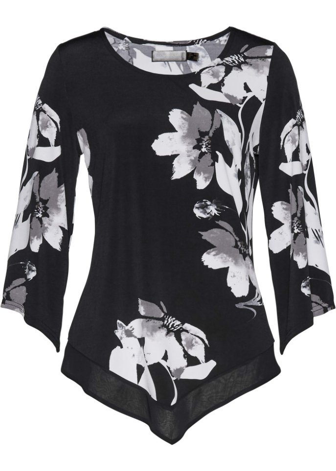Рубашка-туника с цветочным узором Bpc Selection, белый