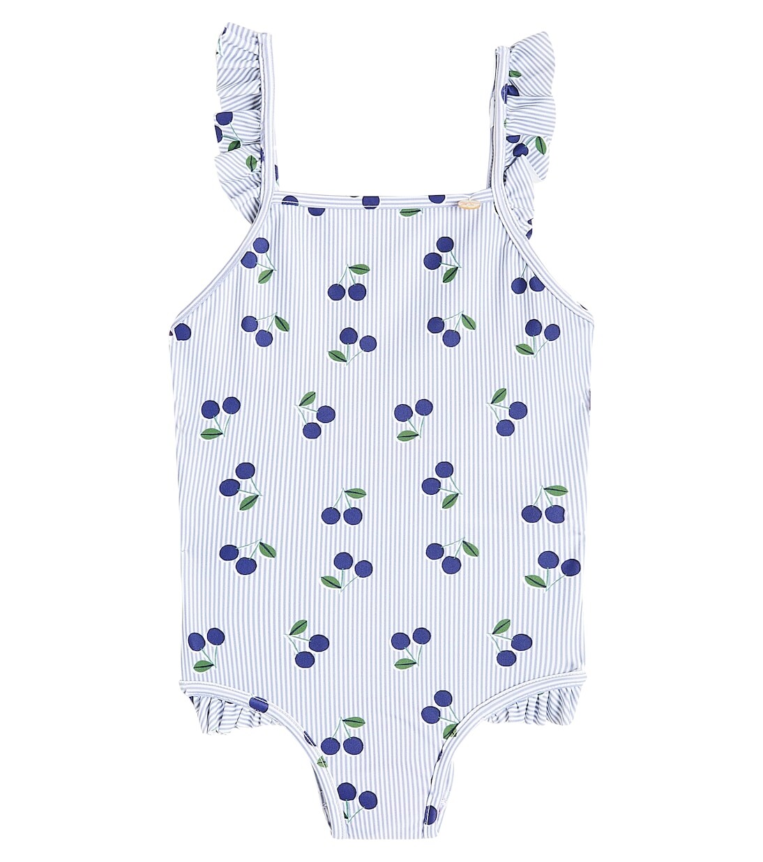 Купальник baby cecilia с принтом и оборками Bonpoint, синий