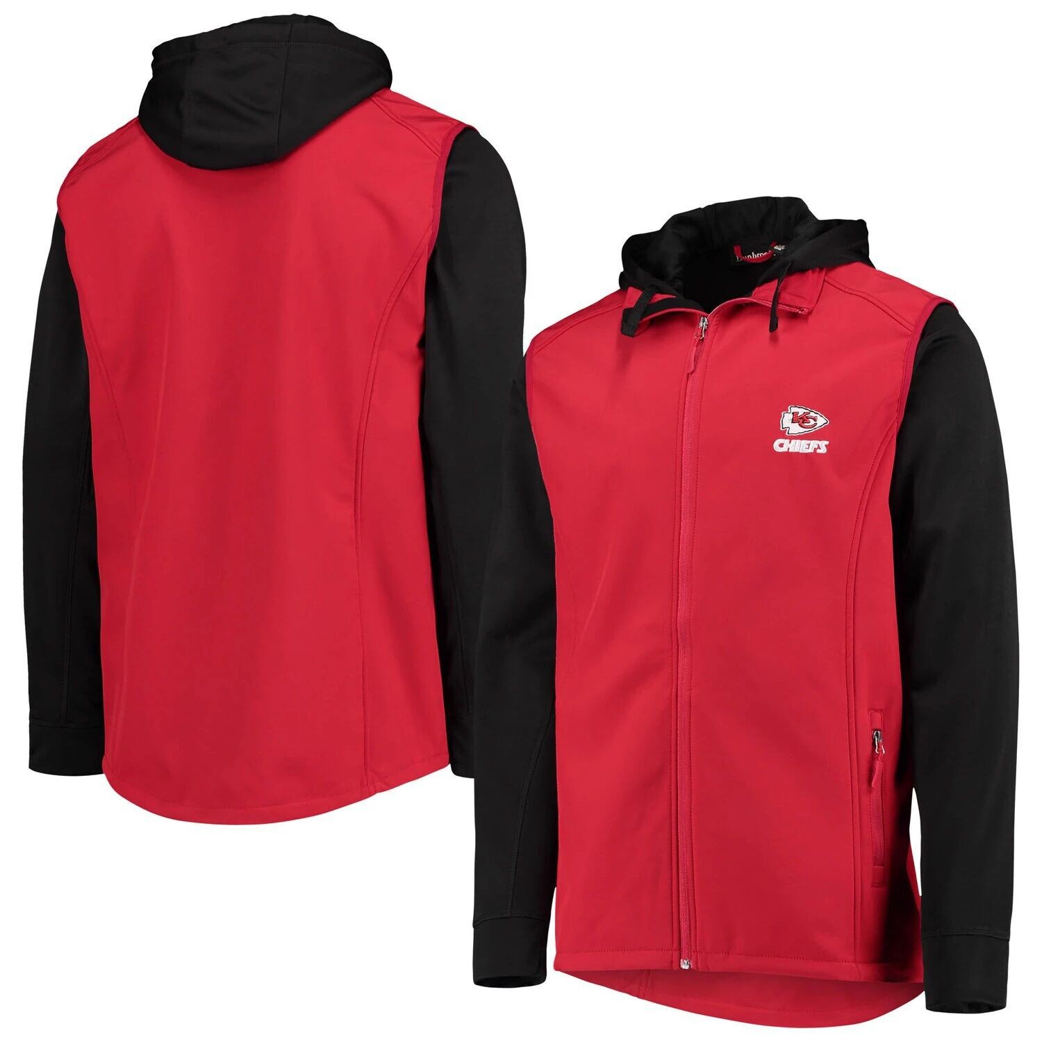 

Мужская куртка с капюшоном Dunbrooke Red/Black Kansas City Chiefs Big & Tall Alpha с молнией во всю длину