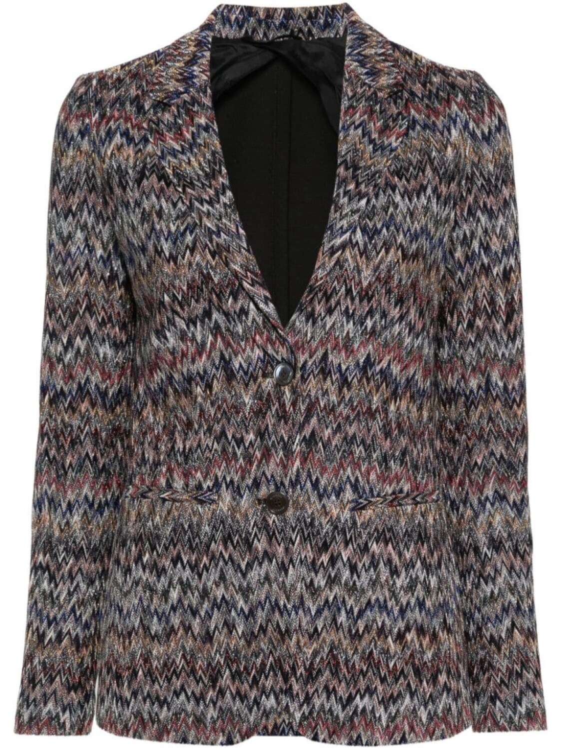 

Missoni блейзер с узором зигзаг, синий