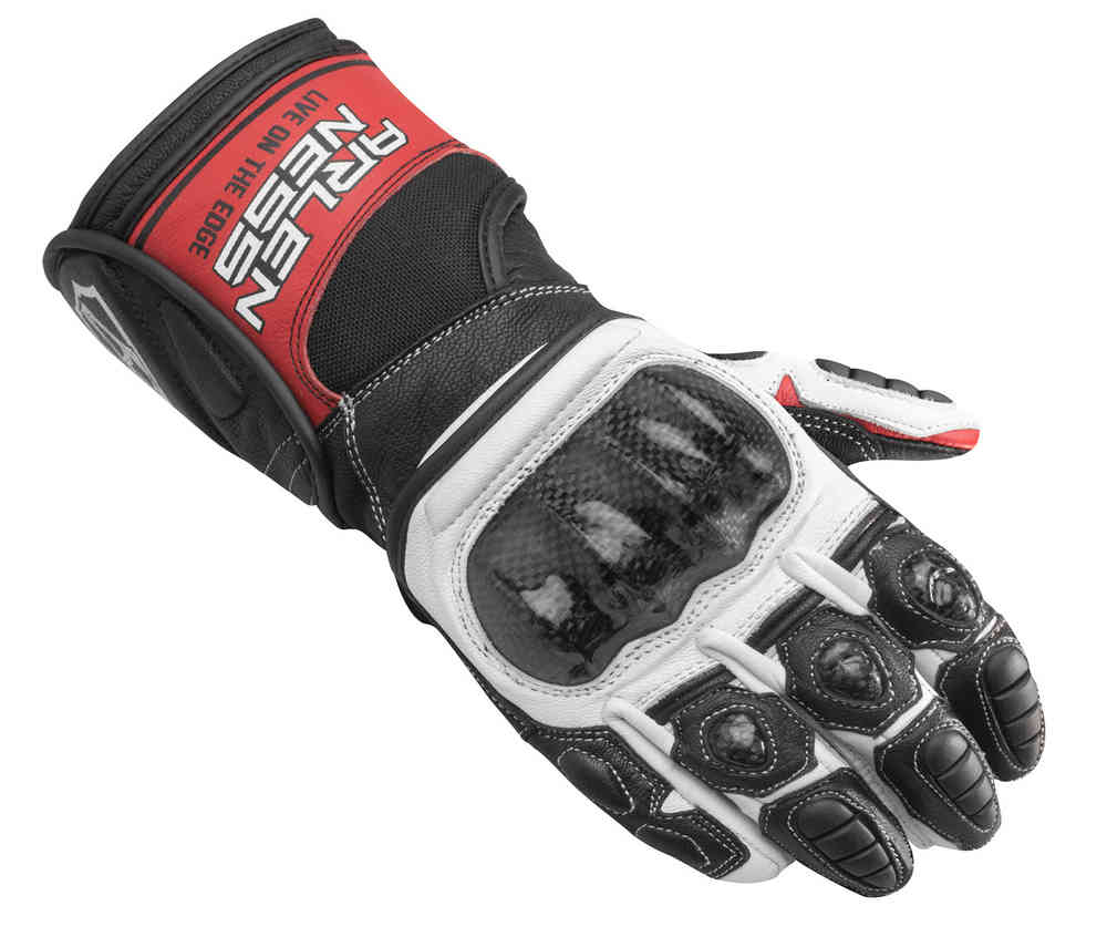 Мотоциклетные перчатки Mugello Arlen Ness, черный/белый/красный