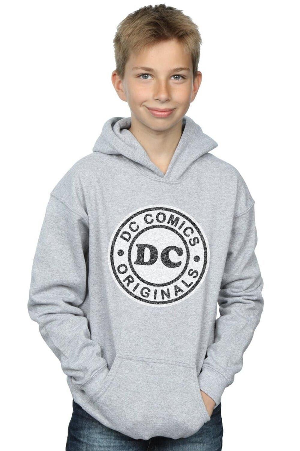 

Толстовка с кракелюрным логотипом DC Originals DC Comics, серый