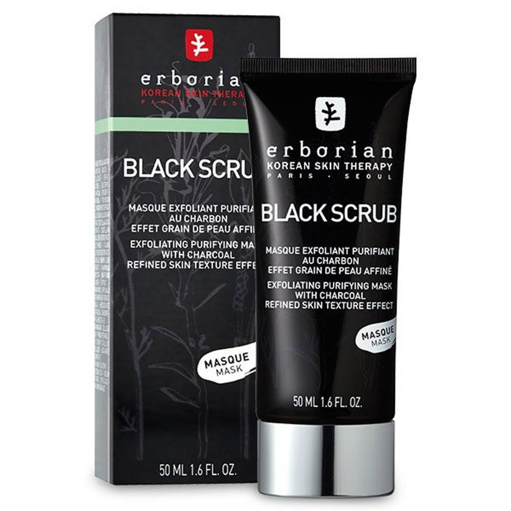 Скраб для лица Black scrub mask Erborian, 50 мл цена и фото