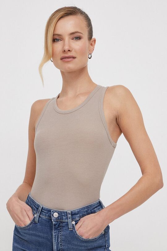 

Топ Calvin Klein, бежевый