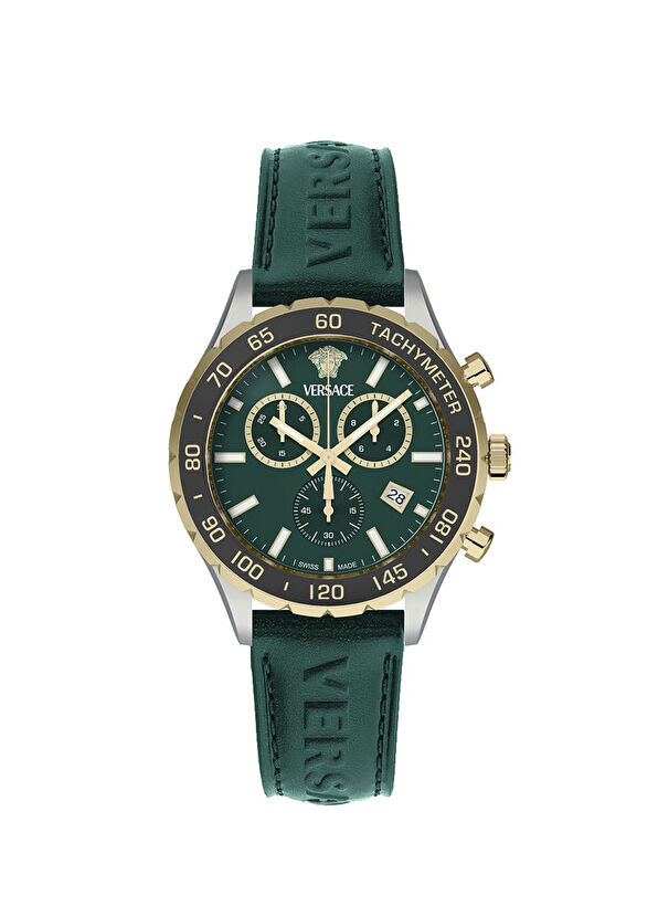 

Vrscvepca0224 кожаные мужские наручные часы Versace, зеленый