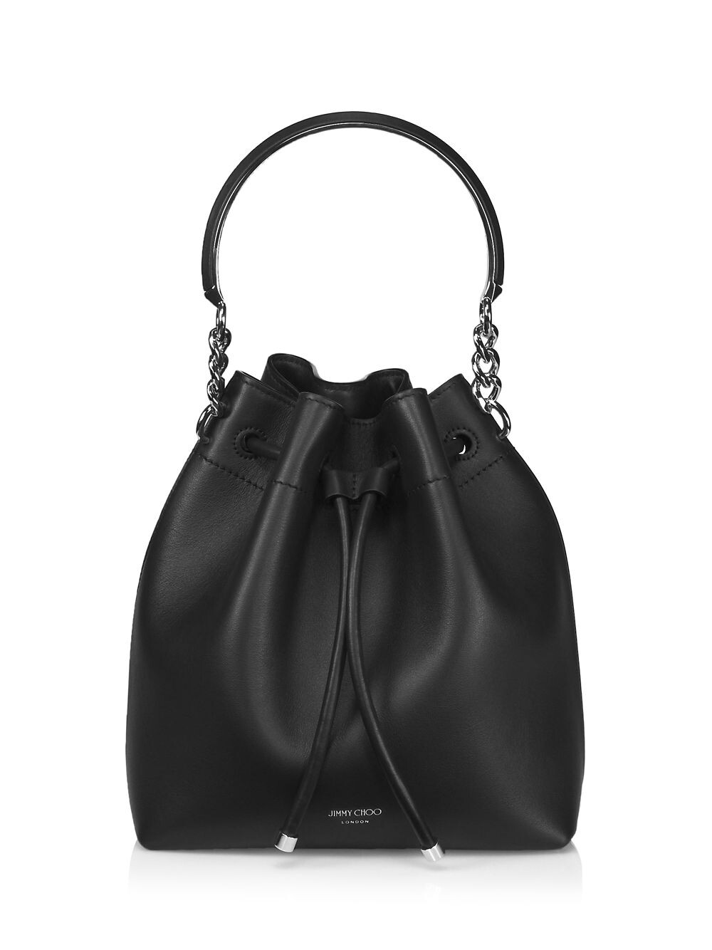 

Кожаная сумка-ведро Bon Bon Jimmy Choo, черный